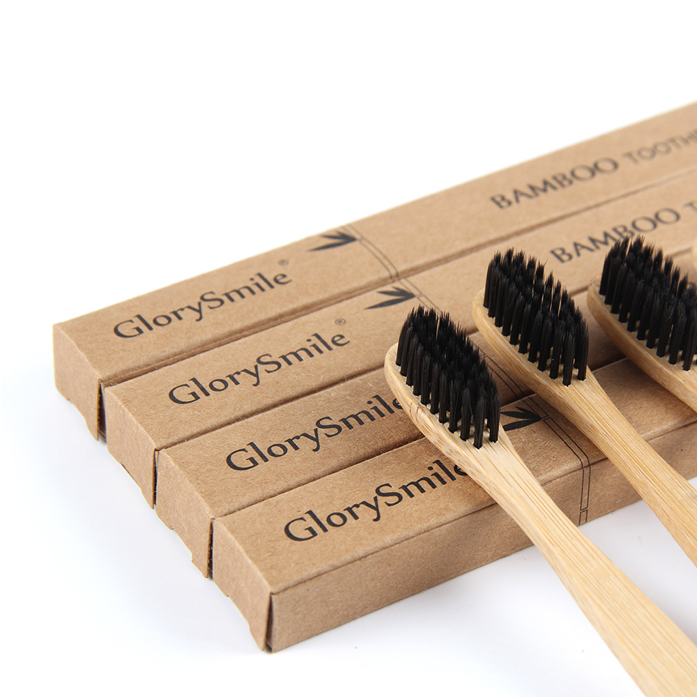 Bamboo Toothbrush Set - 1/4 Stück Bambus-Zahnbürsten – BPA-freie Zahnbürsten