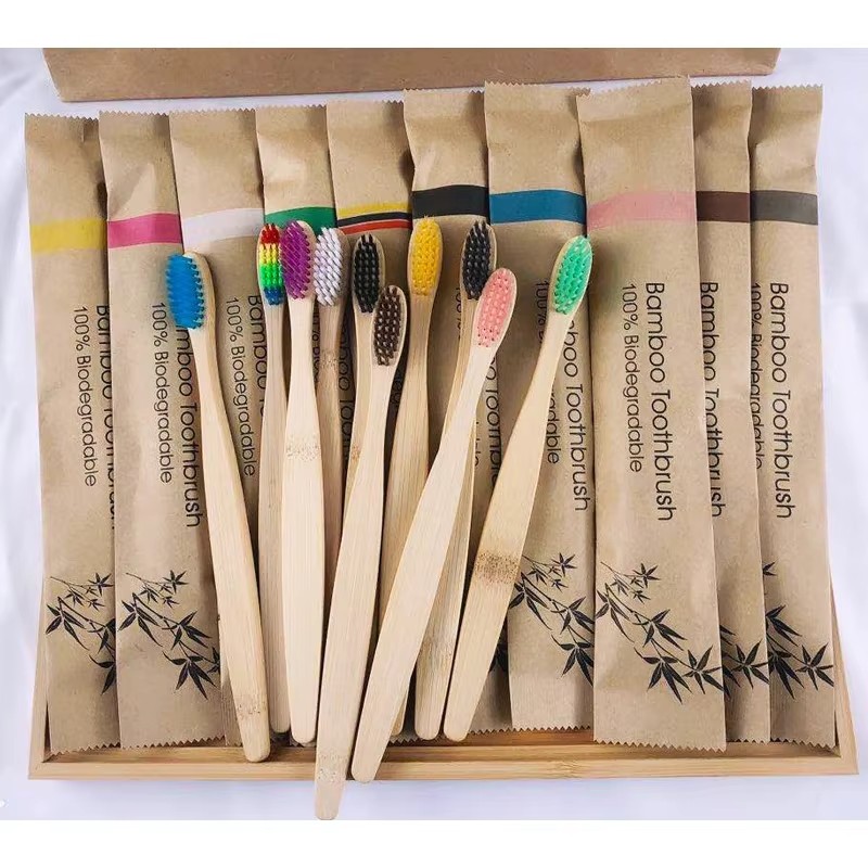 Bamboo Toothbrush Set - 5–30 Stück Bambus-Zahnbürsten, Zahnbürste mit weichen