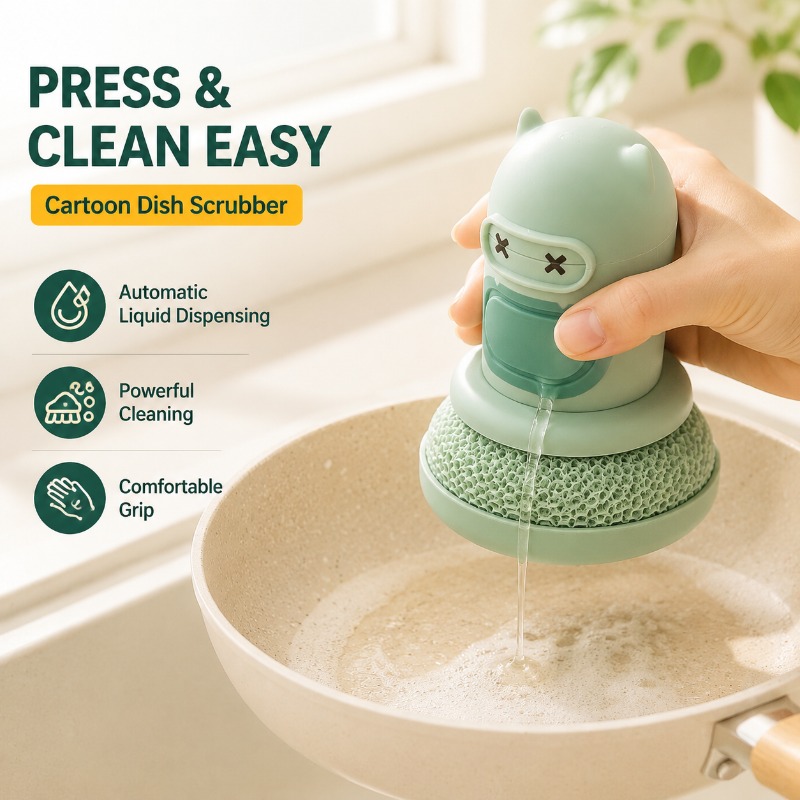 Küchen-Cartoon-Flaschenbürste  – Dish Brush Bamboo Bewertung und Preis