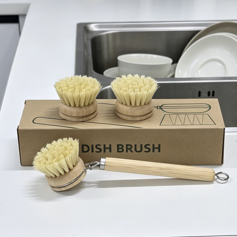 Holzgriff-Spülbürsten-Set mit  – Dish Brush Bamboo Bewertung und Preis