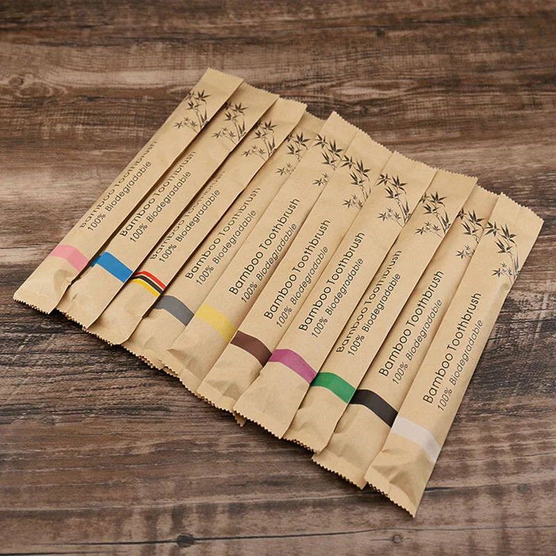 Zufällige Farbe 5/10 Stück Bam – Bamboo Toothbrush Set Bewertung und Preis