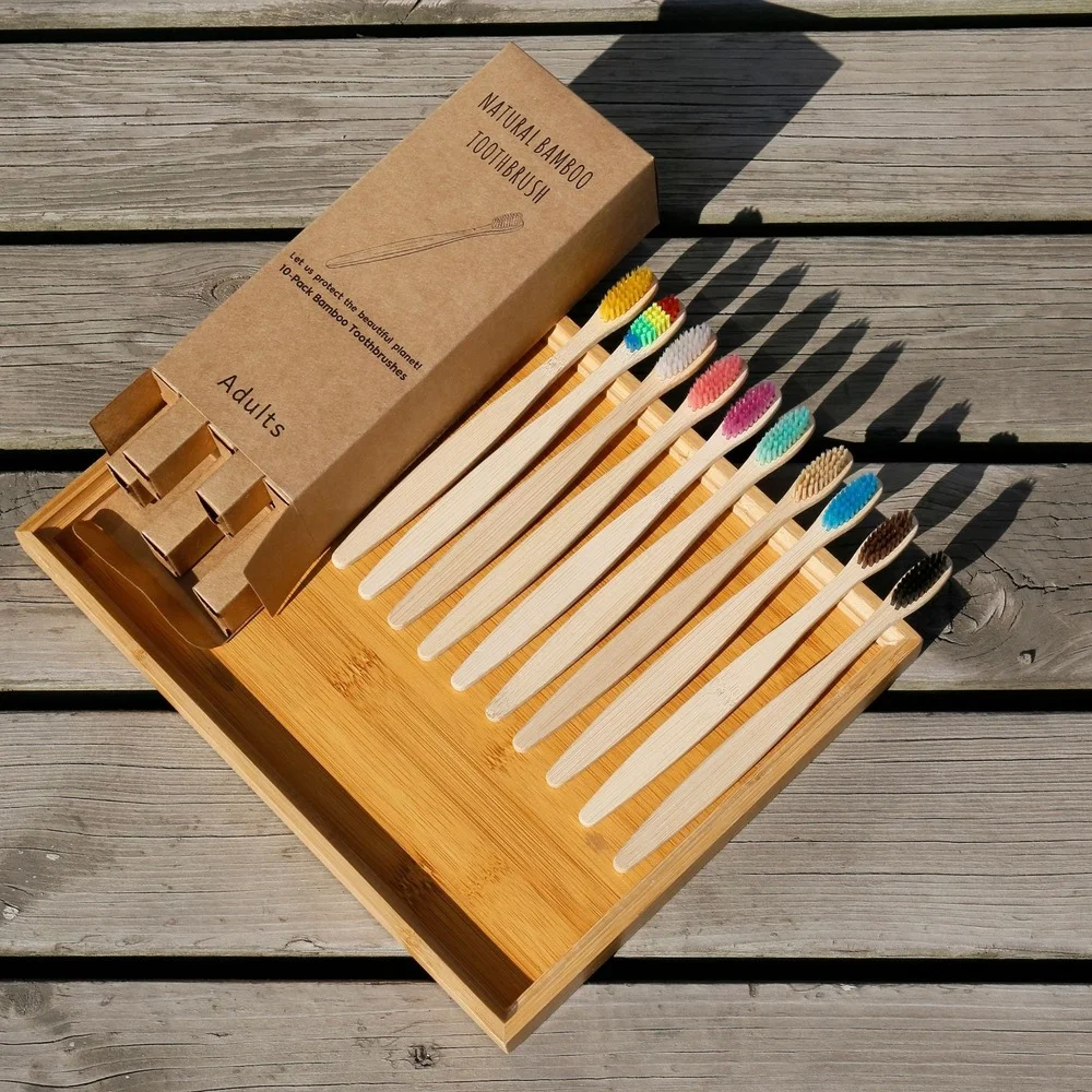 10PCS Bunte Zahnbürste Natürli – Bamboo Toothbrush Set Bewertung und Preis