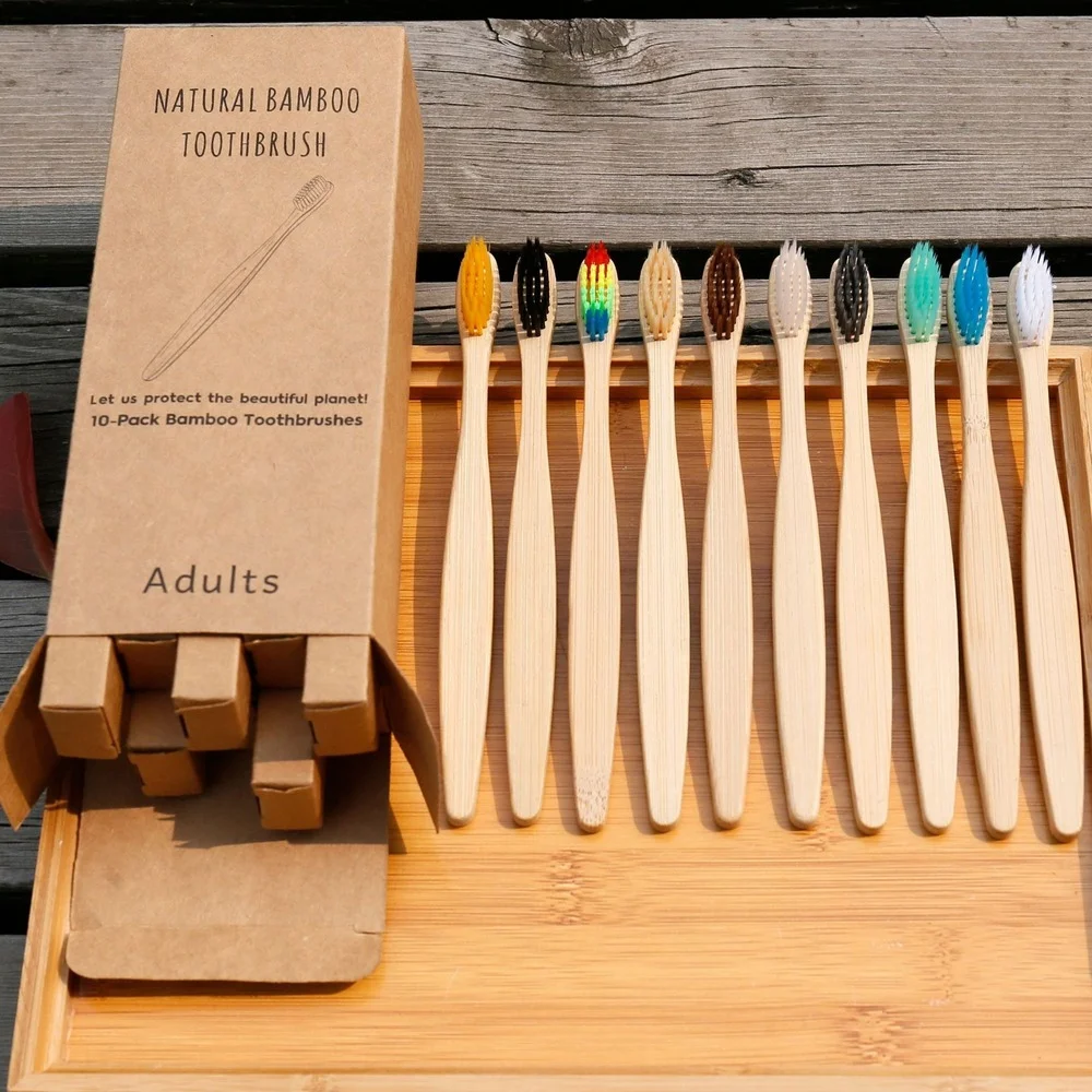 10PCS Bunte Zahnbürste Natürli – Bamboo Toothbrush Set Bewertung und Preis
