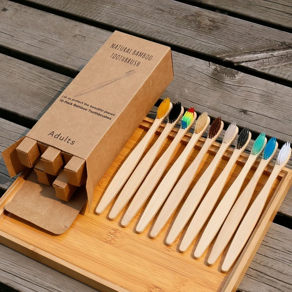 10PCS Bunte Zahnbürste Natürli – Bamboo Toothbrush Set Bewertung und Preis