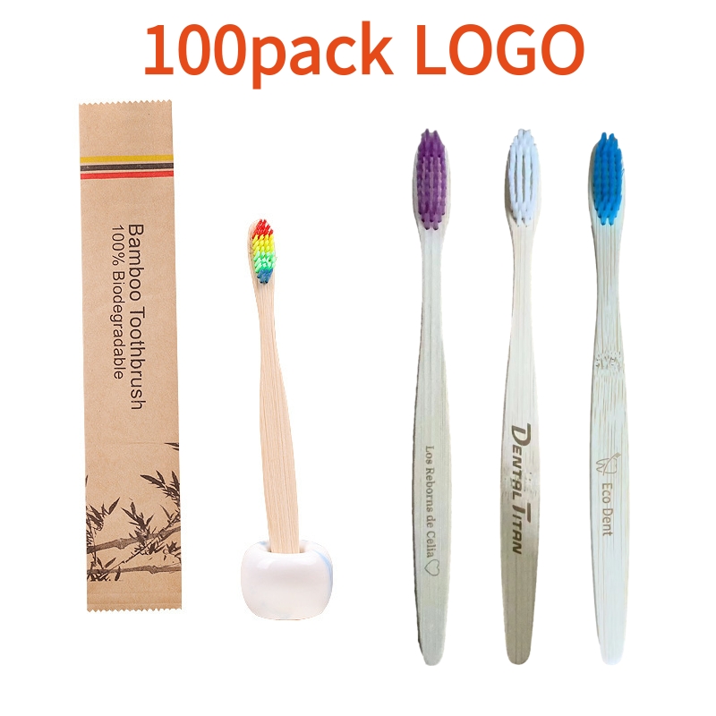 100 Stück individuelle Logo-Ba – Bamboo Toothbrush Set Bewertung und Preis