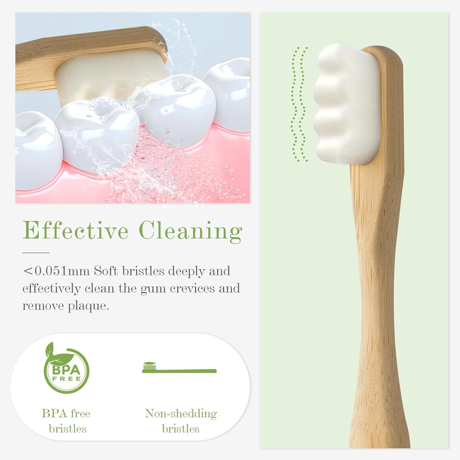 4 Stück Micro-Nano-Bambus-Zahn – Bamboo Toothbrush Set Bewertung und Preis