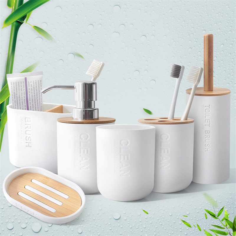 1pc Bad Zubehör Seife Spender  – Dish Brush Bamboo Bewertung und Preis